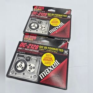 New - Maxell DC-2120 Mini 1/4" Data Cartridges